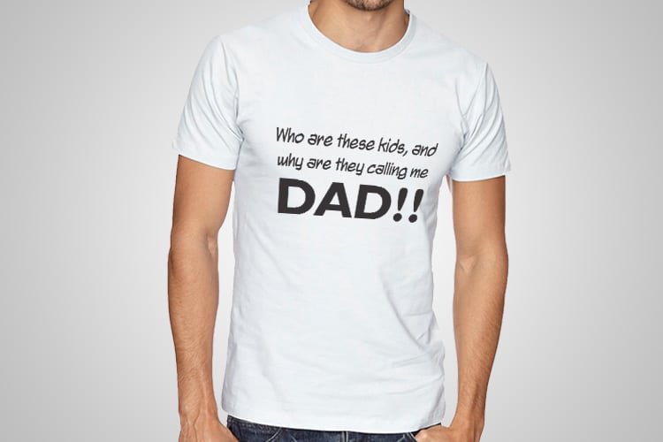 Calling Me Dad Printed T-Shirt | Funny T-Shirts | Cool Tees NZ