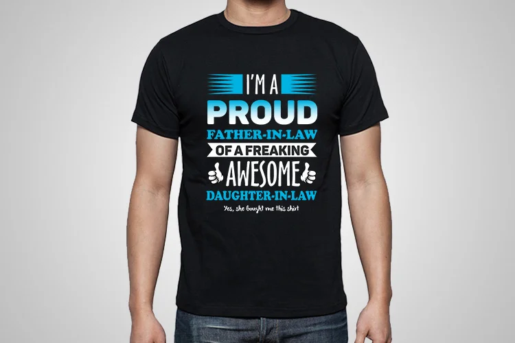 proud father in law t shirt