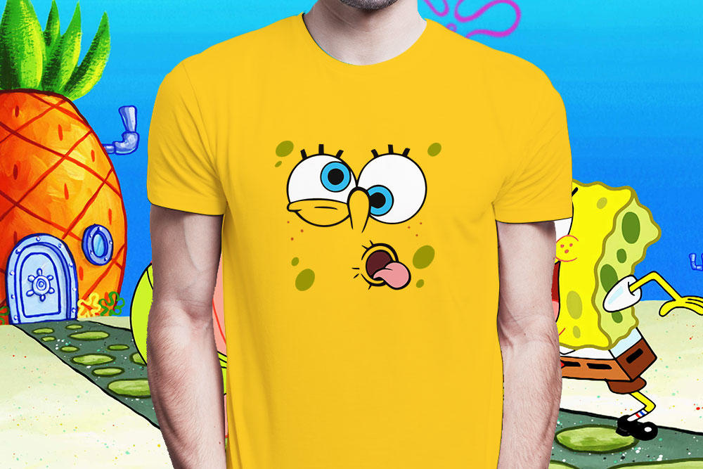 SpongeBob Printed T-Shirt | Buy Online Cartoon Tees | Cool Tees NZ