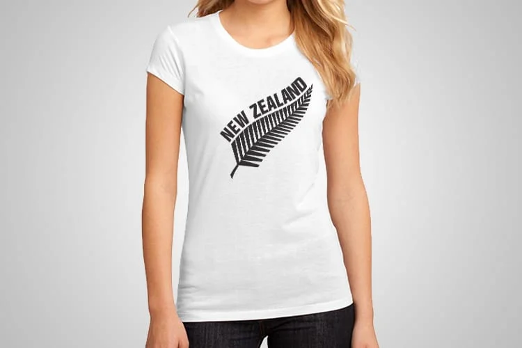 New Zealand Fern Leaf Cool Tees NZ