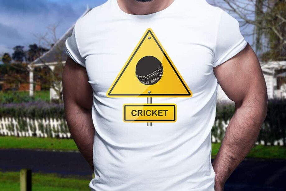 Cricket Ball Hazard Printed T-Shirt