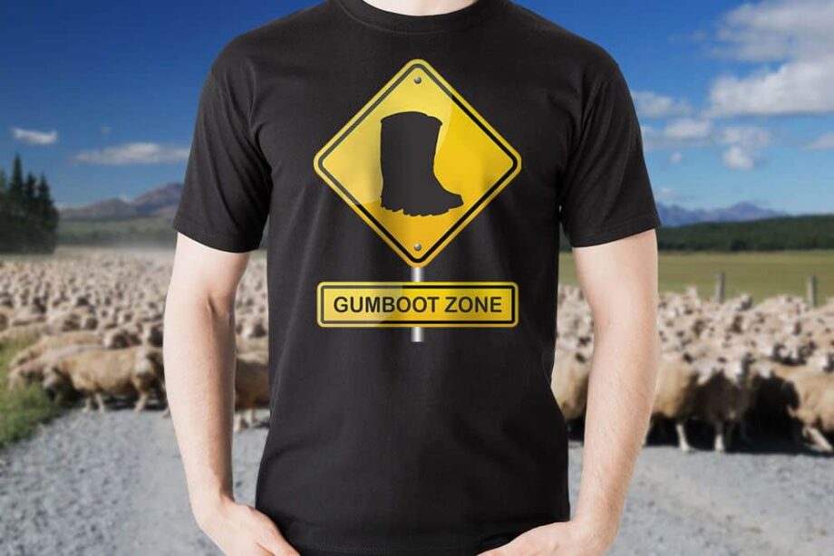 Gumboot Zone Hazard Printed T-Shirt