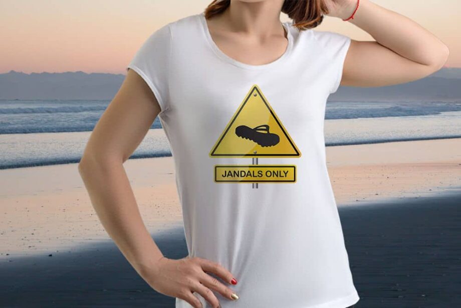 Jandals Only Hazard Printed T-Shirt