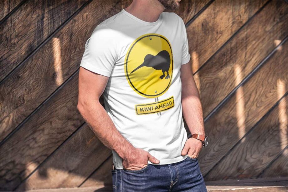 Kiwi Ahead Hazard Printed T-Shirt