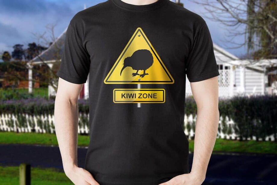 Kiwi Zone Hazard Printed T-Shirt