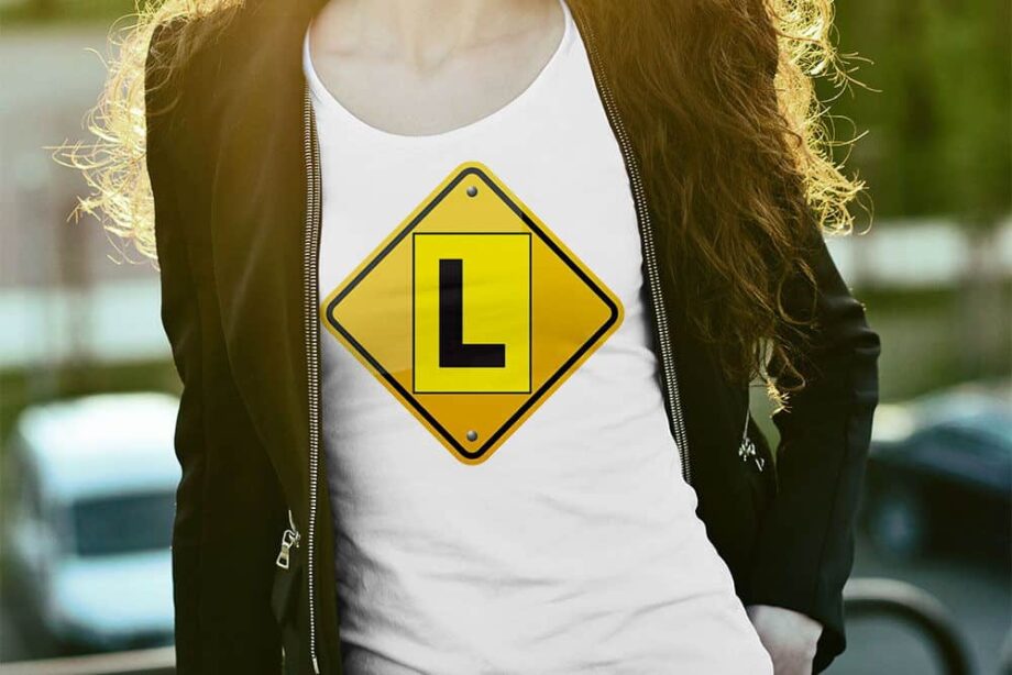 Learner Plate Hazard Printed T-Shirt