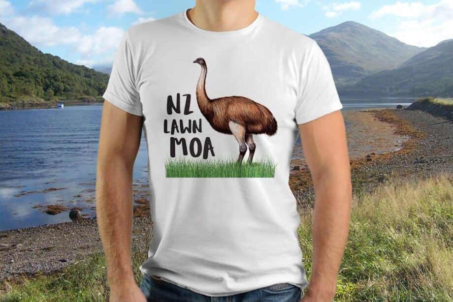 NZ Lawn Moa Printed T-Shirt