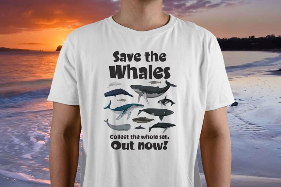 Save The Whales Printed T-Shirt