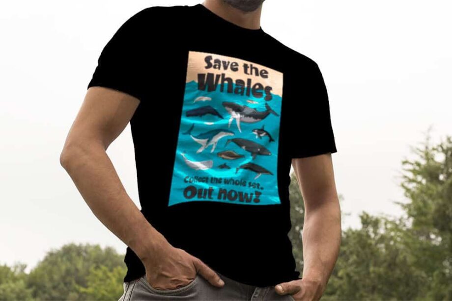 Save The Whales Printed T-Shirt