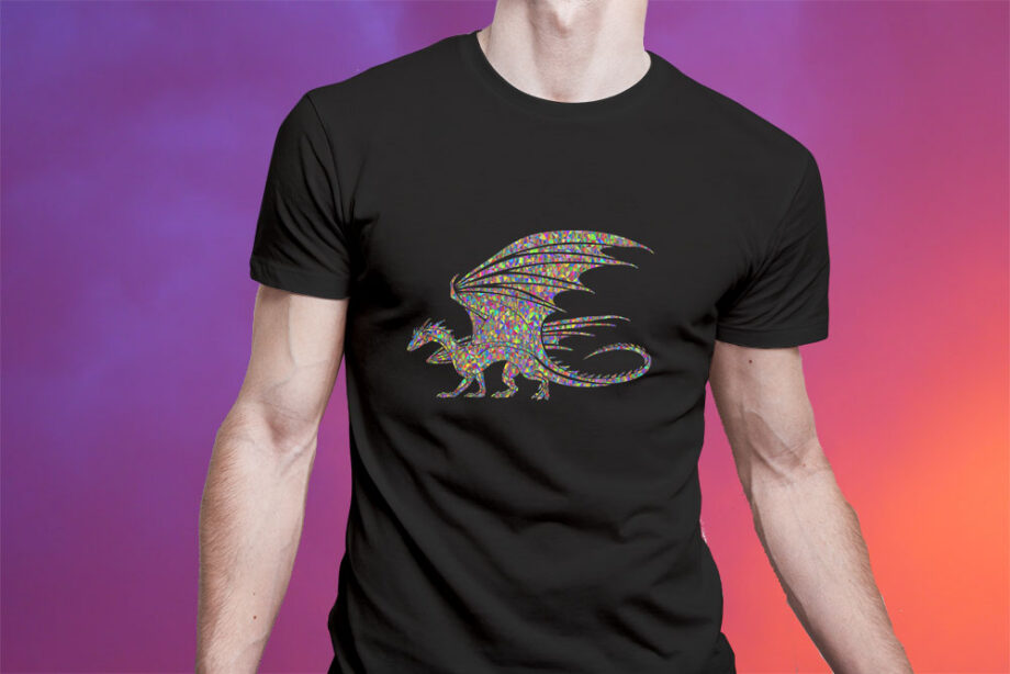 Psychedelic Flying Dragon T-Shirt