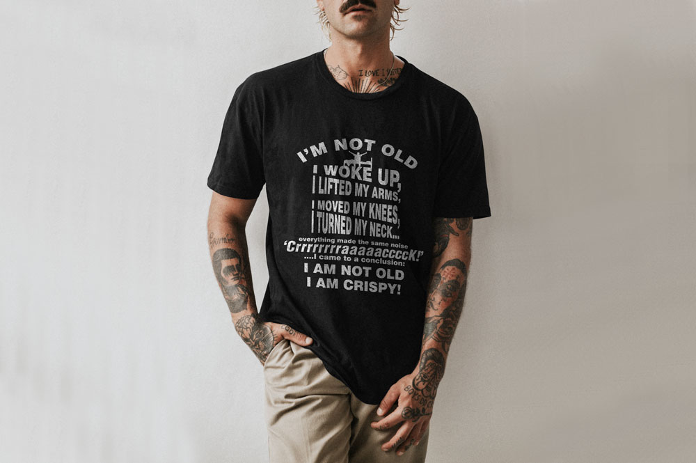 Old Crispy Crack T-Shirt | Funny T-Shirts | Cool Tees NZ