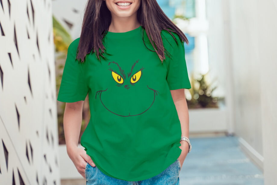 Grinch Face Green T-Shirt