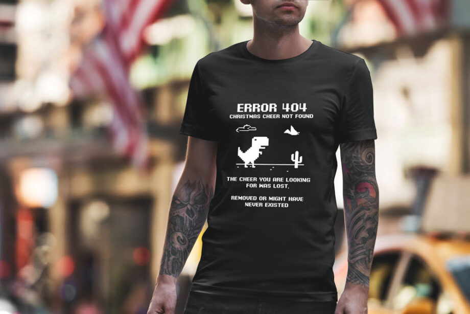 Error 404 Christmas Cheer Not Found T-Shirt