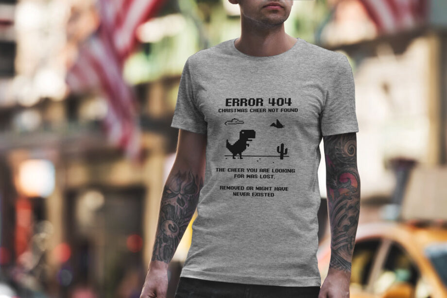 Error 404 Christmas Cheer Not Found T-Shirt